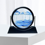 Dynamic Sand Picture rt Scenery Painting Flowing Glass Home Decor Display A