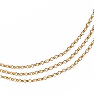VERSIL bransoleta złocona 3 łańcuszki SREBRO 0,925