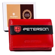 Peterson portfel skóra naturalna czerwony PTN RD-200-GCL RED - kobieta