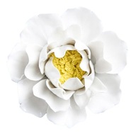 Ceramic Flower Wall Decoration Sculptures l white