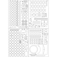 Koła, detale do Merkava Mk.IV LIC - Angraf 1/17