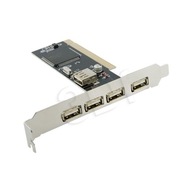 Kontroler sieciowy 4world USB PCI srebrny