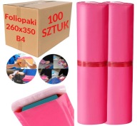 Futártasak B4 260x350 mm Rózsaszín Csomagoló Fólia - 100 darab