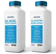 GLICERYNA 1L + GLIKOL 1L farmaceutyczne ZESTAW 2L
