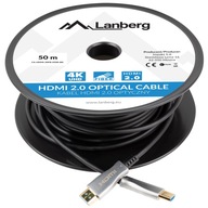 50m HDMI kábel Lanberg v2.0 Premium High optický