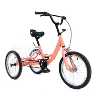 Rower Trójkołowy jednobiegowy Pomarańczowy