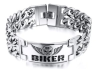 Biker skull bransoletka мотоцикл с стали 316 l фото, цена