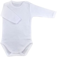 BODY 86 cm 12-18 m Chrzest białe długi rękaw