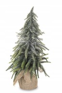 umelý vianočný stromček malý z juty 36 cm striebristý