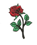 Róża kwiat haft aplikacja termo SM naszywki PL