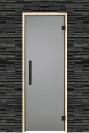 Drzwi do sauny ROBIN 7x19 GRAFIT Osika 69x189 cm szara tafla