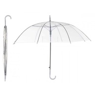 Biely transparentný dáždnik, svadobné prijímanie