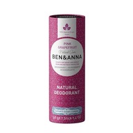 Ben and Anna Natural Soda Deodorant naturalny dezodorant na bazie sody sztyft kartonowy Pink Grapefruit 40g