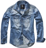 Brandit koszula męska casual Riley Denim Shirt długi rękaw regular bawełna rozmiar XXL