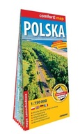 Polska laminowana mapa samochodowa 1:750 000 Praca zbiorowa