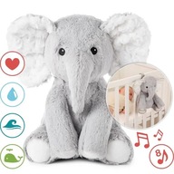 Szumiący słoń z pozytywką Cloud B Elliot Elephant szary