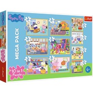 Puzzle Trefl świnka peppa 329 elementów Puzzle 10w1 Poznaj Świnkę Peppę TREFL 90383