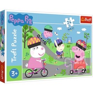 Puzzle Trefl Maxi 24 elementów Puzzle 24 maxi Aktywny dzień Świnki Peppy TREFL 14330