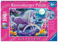 Puzzle Ravensburger tradycyjne 100 elementów Puzzle 100 Brokatowy jednorożec 12980