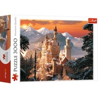 Puzzle Trefl Zimowy zamek Neuschwanstein, Niemcy 3000 elementów Puzzle 3000 Zimowy zamek Neuschwanstein, Niemcy 33025