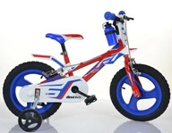 Detský bicykel Dino Boys Caliper Red koleso 14 " modrá