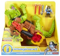Zestaw figurek Mattel DHH63 Imaginext Kroczący krokodyl i pirat Hak