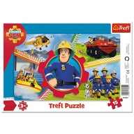 Puzzle Trefl Fireman Sam 15 elementów Puzzle 15 Ramkowe Dzień starażaka Sama 31351