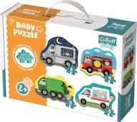 Puzzle Trefl Baby puzzle 18 elementów Baby Classic - Pojazdy i zawody 36071