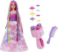 Barbie Dreamtopia Lalka Księżniczka Zakręcone pasemka + akcesoria HNJ06