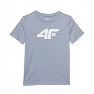 4F t-shirt dziecięcy niebieski bawełna rozmiar 140 (135 - 140 cm)