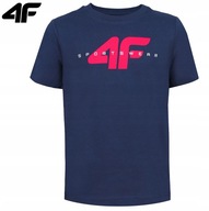 4F t-shirt dziecięcy niebieski bawełna rozmiar 158 (153 - 158 cm)