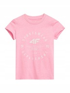 T-shirt 4F 4FJSS23TTSHF280-56S r. 164 różowy