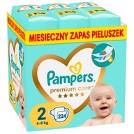 Pieluszki Pampers Premium Care Rozmiar 2 224 szt.