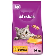 Sucha karma dla kota Whiskas kurczak 14 kg