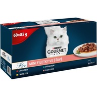 Mokra karma dla kota Purina Gourmet Perle filety w sosie mix 60 x 85 g