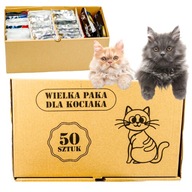 Zdjęcie przedmiotu Karma mokra dla kotów Saszetka Mix Smaków Wielka Paka Dla Kociaka 50 szt.