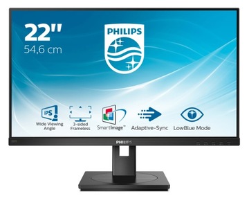 Монитор PHILIPS 222S1AE 22 дюйма 1920x1080 пикселей IPS 4 мс