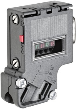 Металлический штекер для сетей PROFIBUS до 12 Мбит/с.