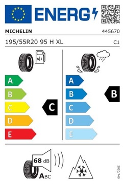 2x Мишлен Альпин 5 195/55R20 95H Z222