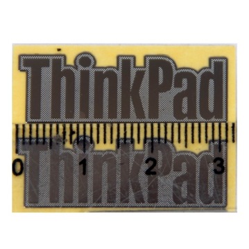 Серебряная наклейка с логотипом Lenovo ThinkPad 31 x 11 мм