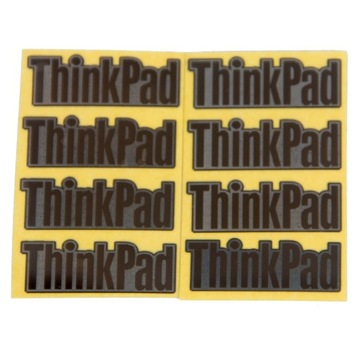 Серебряная наклейка с логотипом Lenovo ThinkPad 31 x 11 мм