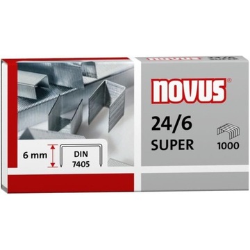 ZSZYWKI NOVUS 24/6 DIN SUPER 1000 SZT