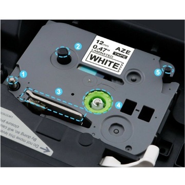 Лента для BROTHER TZ231 12мм белая PT-H105 PT-1010 PT-1000 PT-H300 GL-100