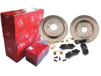 фото thumb №1, Тормозные диски + тормозные колодки trw задняя land rover discovery iv