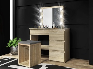 BETA 6 LED КОСМЕТИЧЕСКИЙ СТОЛИК SONOMA С ЯЩИКАМИ