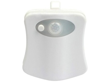 LAMPKA LED DO WC DO TOALETY ŚWIATEŁKO NA NOC CZUJNIKRUCHU ŚWIATŁA