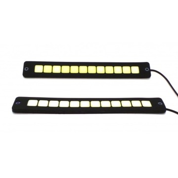 Гибкие дневные ходовые огни DRL COB LED 2шт 2х1000лм сильная