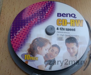 BenQ CD-RW x4-x12 Япония перезаписываемый 1 шт. конверт для компакт-диска