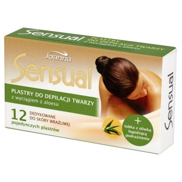 Пластыри для депиляции лица Joanna Sensual Aloe