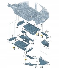 Втулка резинка кронштейн защита пол vw seat skoda Цена, фото thumb